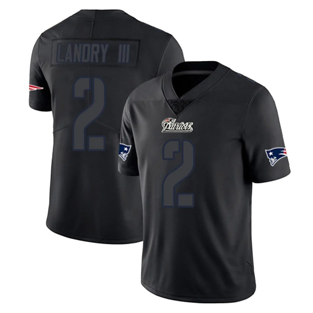 Kieara NE.Patriots #2 Harold Landry III Player Black Impact LImited Home Game Stitched Jerseys