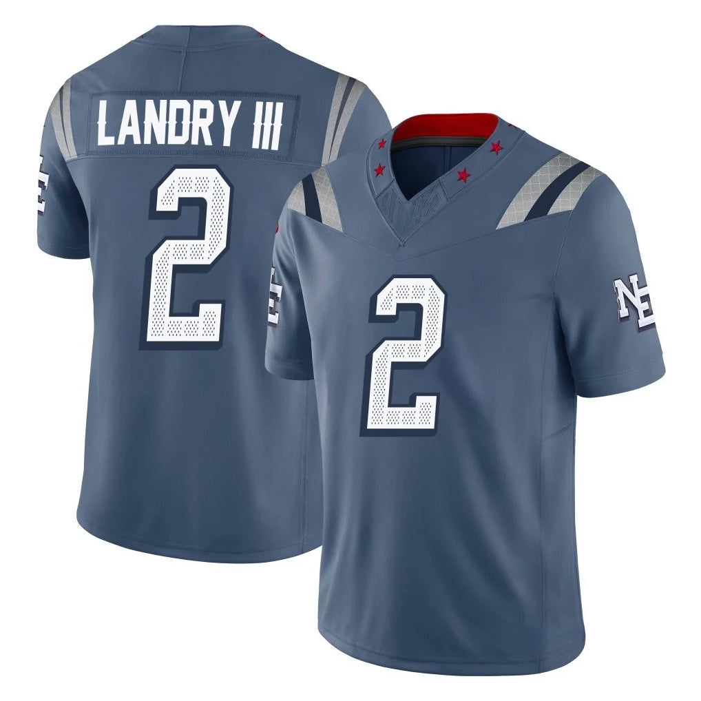 Kieara NE.Patriots #2 Harold Landry III Player Blue Limited Rivalries Collection Home Game Stitched Jerseys