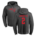 Kieara NE.Patriots #2 Harold Landry III Player Gray Pullover Hoodies Home Game Stitched Jerseys