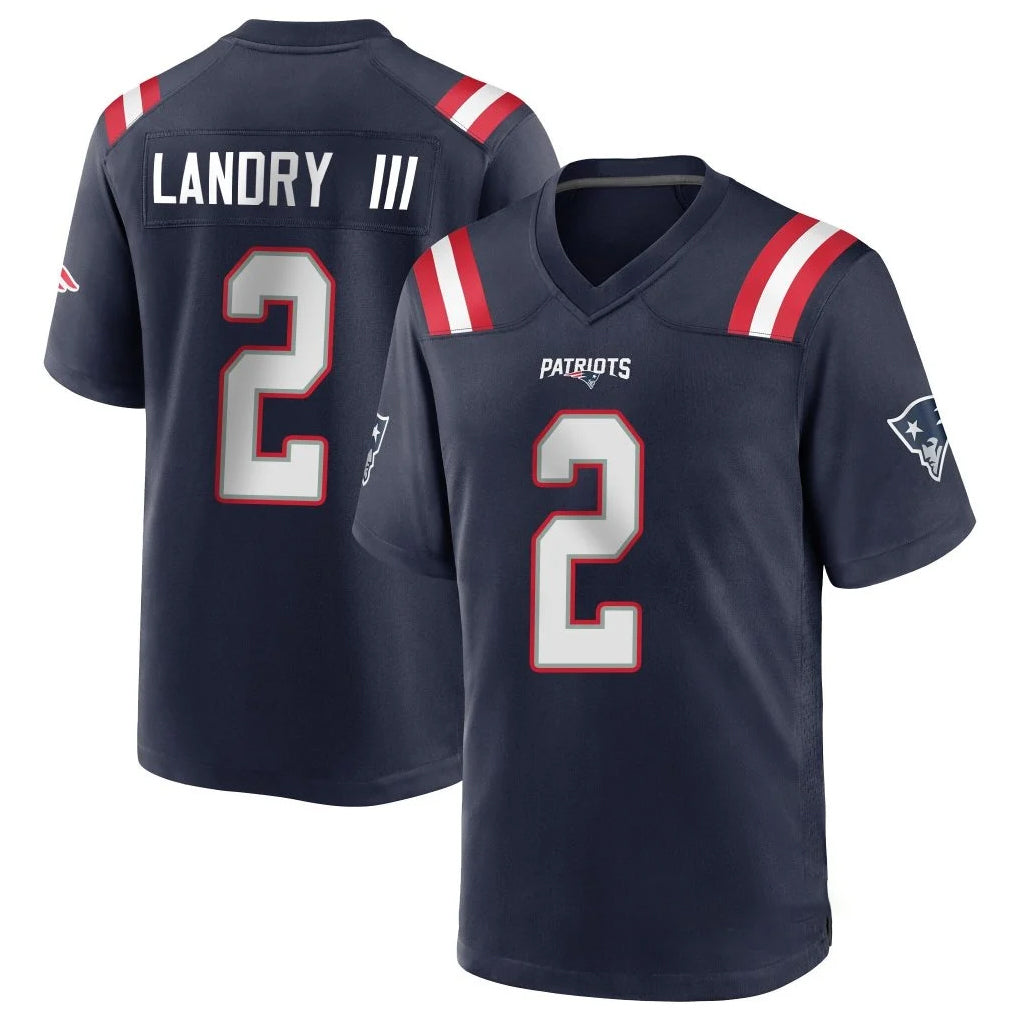 Kieara NE.Patriots #2 Harold Landry III Player Navy Home Game Stitched Jerseys