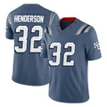 Kieara NE.Patriots #32 TreVeyon Henderson Player Blue Limited Rivalries Collection Home Game Stitched Jerseys