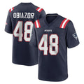 Kieara NE.Patriots #48 Namdi Obiazor Player Navy Home Game Stitched Jerseys