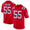 Kieara NE.Patriots #55 Jared Wilson Player Red Home Game Stitched Jerseys