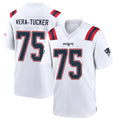 Kieara NE.Patriots #75 Alijah Vera-Tucker Player White Home Game Stitched Jerseys