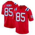 Kieara NE.Patriots #85 Hunter Henry Player Red Home Game Stitched Jerseys