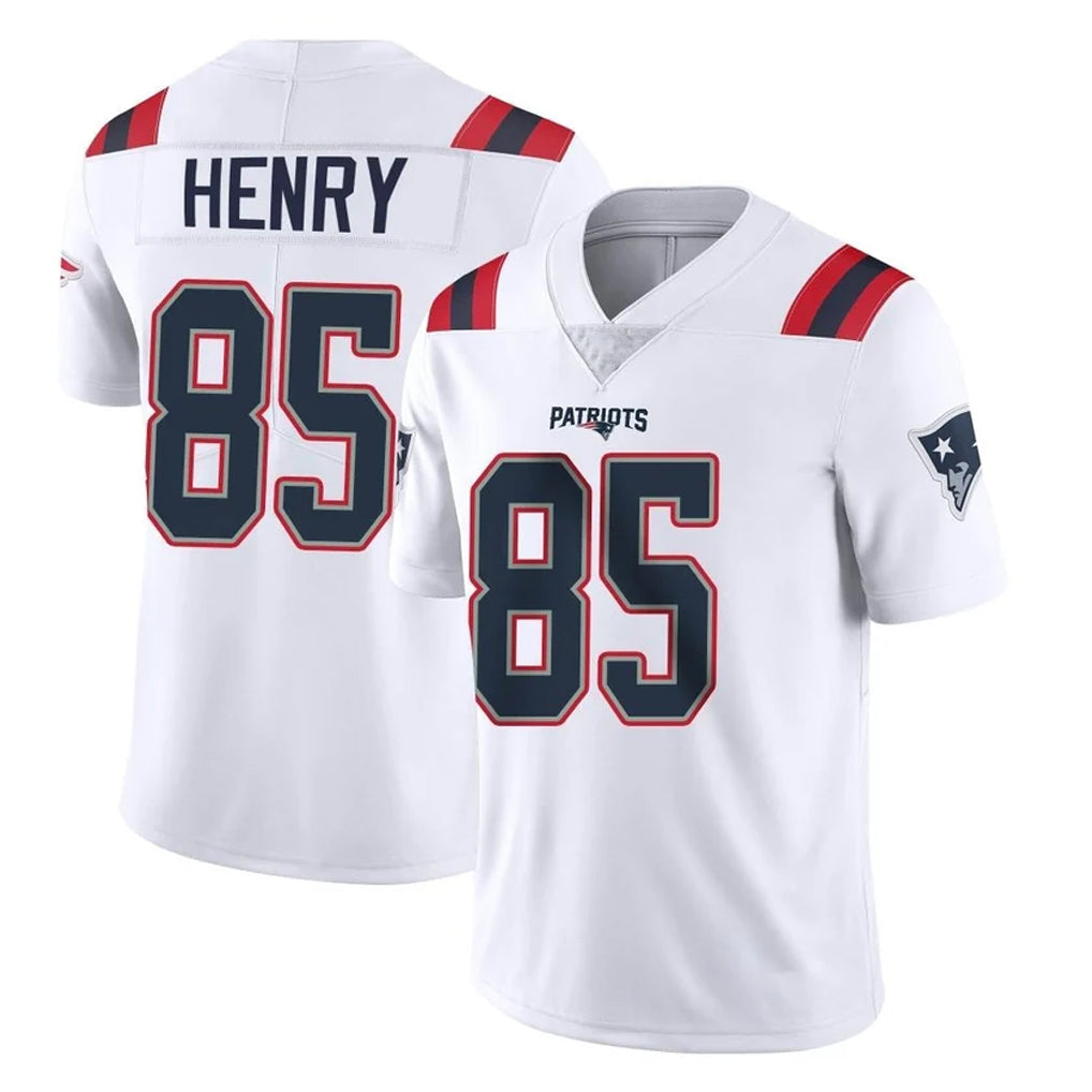 Kieara NE.Patriots #85 Hunter Henry Player White Vapor Untouchable Home Game Stitched Jerseys