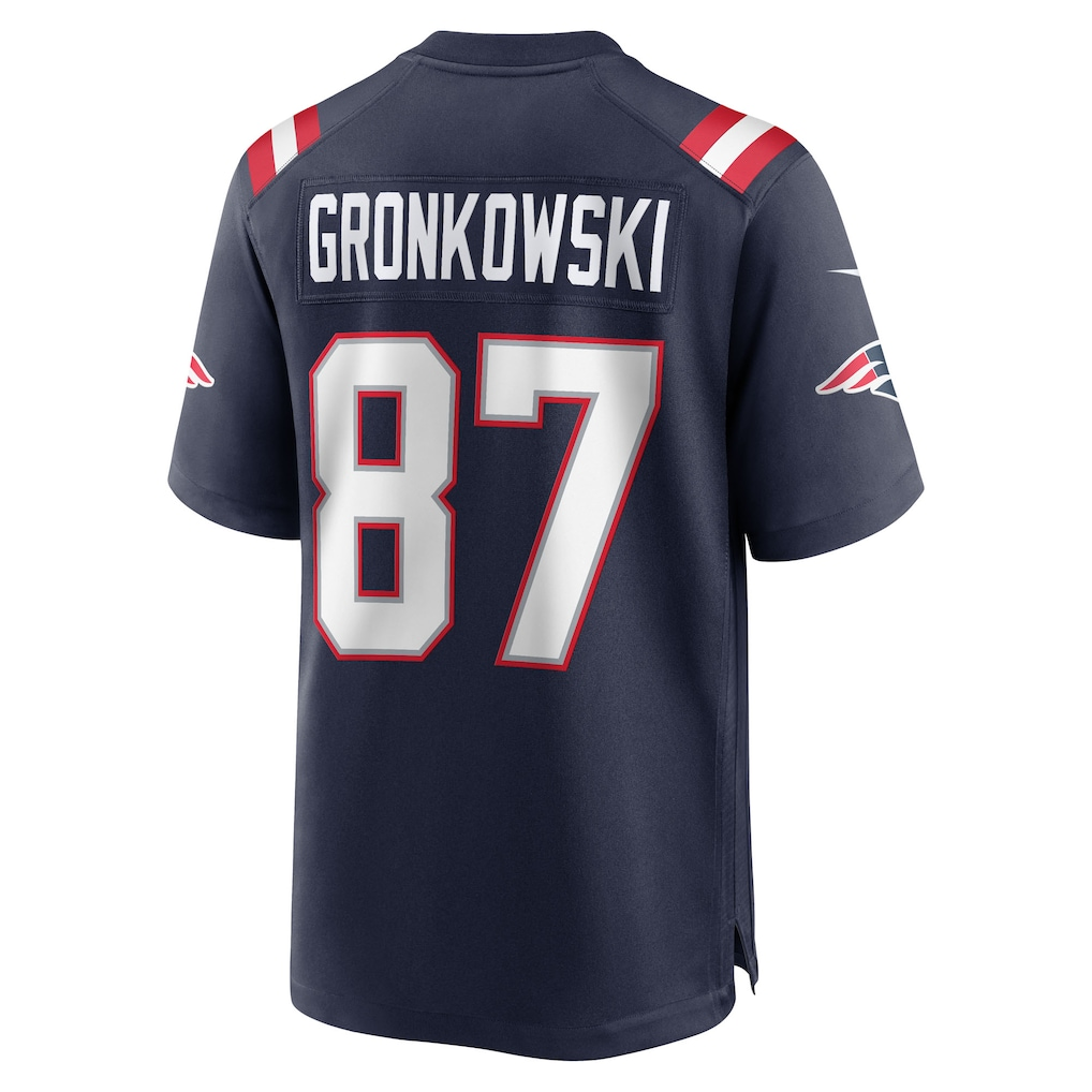 Kieara NE.Patriots #87 Rob Gronkowski Navy Team Retired Player Game Stitched Jerseys