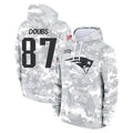 Kieara NE.Patriots #87 Romeo Doubs Player Arctic Camo Salute to Service Pullover Hoodies Limited Game Stitched Jerseys