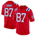 Kieara NE.Patriots #87 Romeo Doubs Player Red Home Game Stitched Jerseys