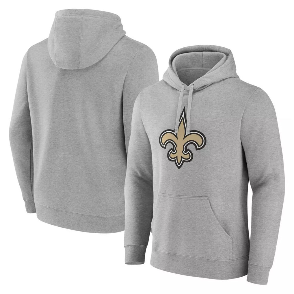 Kieara NO.Saints Gray LOGO Pullover Hoodies Limited Blank Player Stitched Jerseys