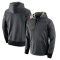 Kieara NO.Saints Gray Pullover Hoodies Limited Blank Player Stitched Jerseys