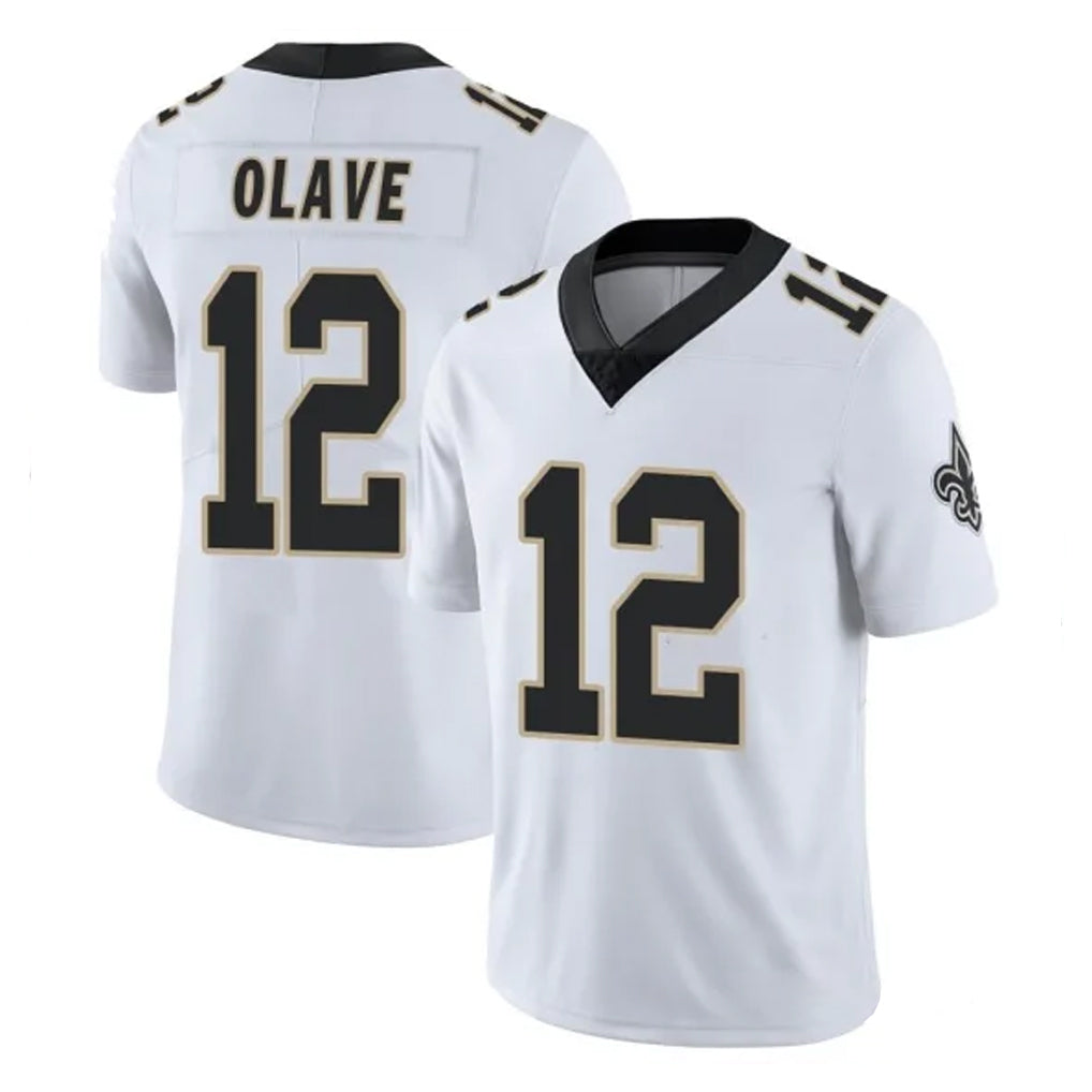 Kieara NO.Saints #12 Chris Olave Player White Limited Vapor Untouchable Home Game Stitched Jerseys