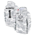 Kieara NO.Saints #1 Kool-Aid McKinstry Player Arctic Camo Salute to Service Pullover Hoodies Limited Game Stitched Jerseys