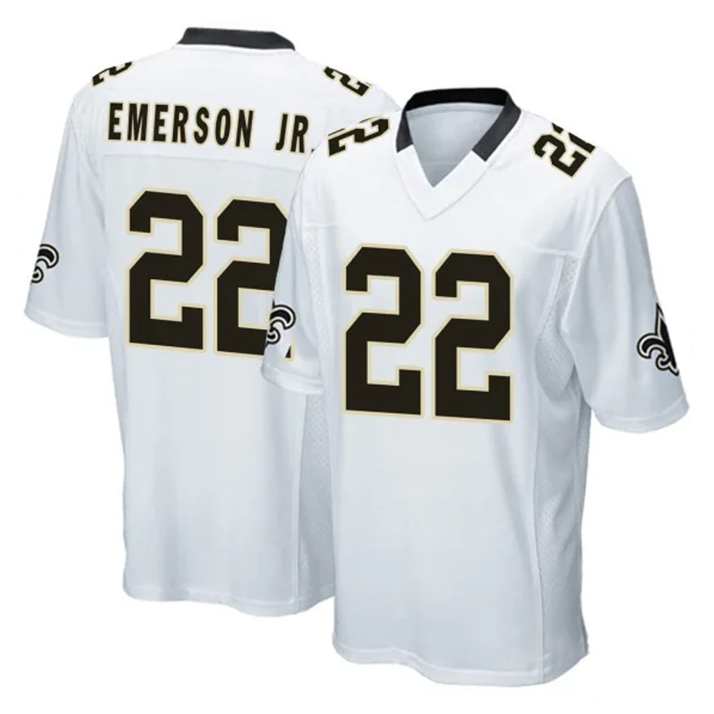 Kieara NO.Saints #22 Martin Emerson Jr. Player White Home Game Stitched Jerseys