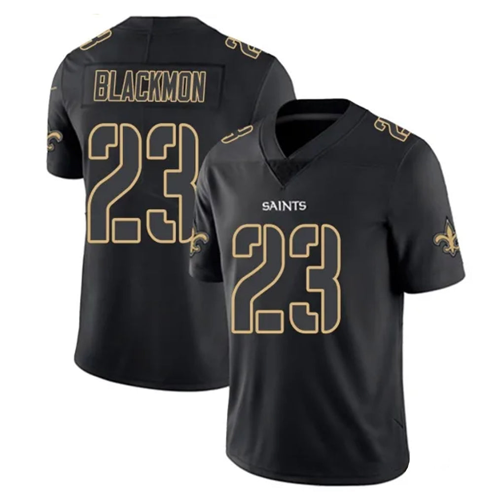 Kieara NO.Saints #23 Julian Blackmon Player Black Impact Limited Home Game Stitched Jerseys