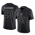 Kieara NO.Saints #23 Julian Blackmon Player Black Limited Reflective Home Game Stitched Jerseys