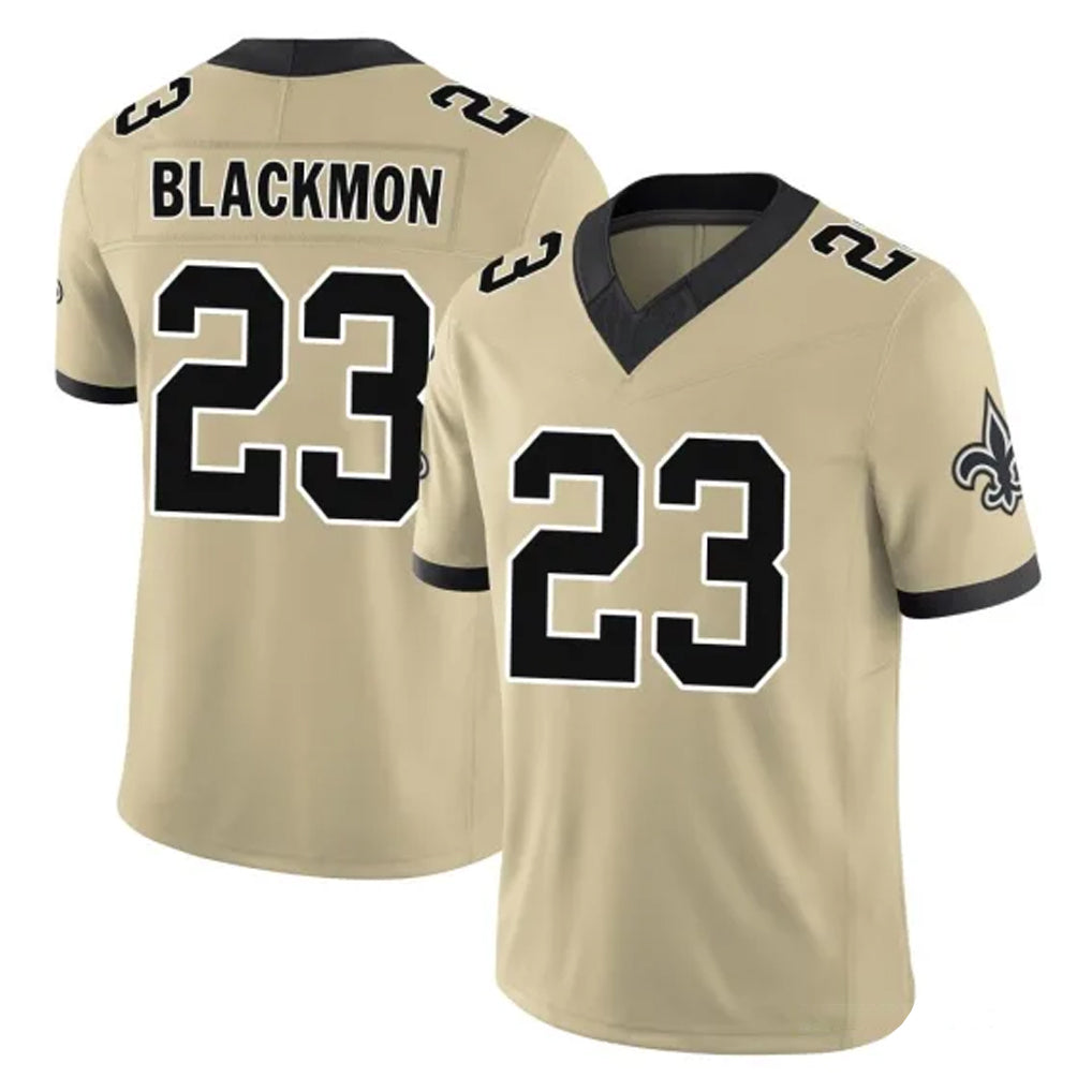 Kieara NO.Saints #23 Julian Blackmon Player Gold Limited Vapor F.U.S.E. Home Game Stitched Jerseys