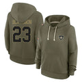 Kieara NO.Saints #23 Julian Blackmon Player Olive Salute to Service Pullover Hoodies Limited Stitched Jerseys