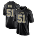 Kieara NO.Saints #51 Cesar Ruiz Player Black Carbon Fashion Home Game Stitched Jerseys