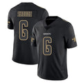 Kieara NO.Saints #6 Tyler Shough Player Black Impact Limited Home Game Stitched Jerseys