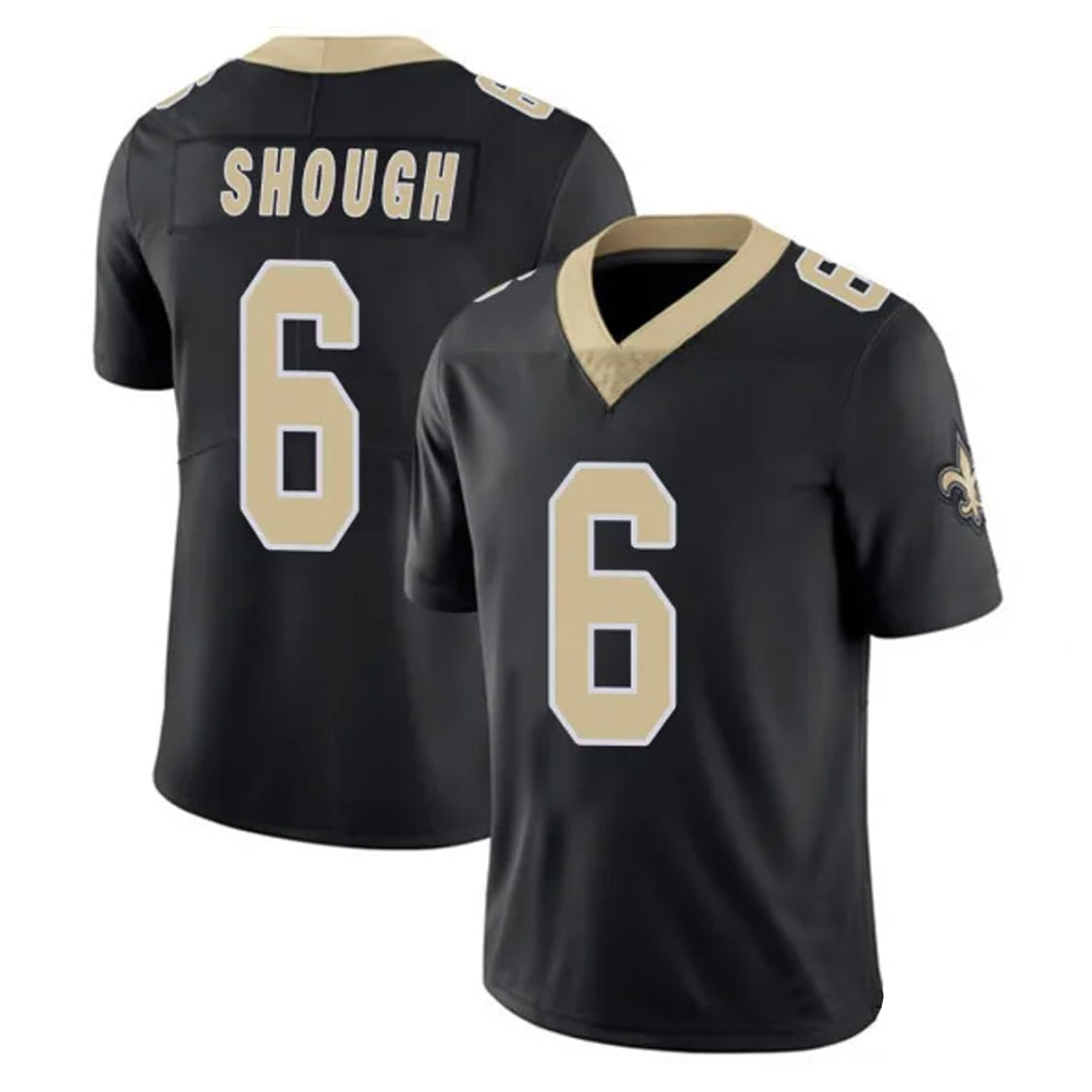 Kieara NO.Saints #6 Tyler Shough Player Black Limited Vapor Untouchable Home Game Stitched Jerseys
