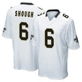 Kieara NO.Saints #6 Tyler Shough Player White Home Game Stitched Jerseys