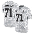 Kieara NO.Saints #71 Kelvin Banks Jr. Player Arctic Camo Salute To Service Limited Game Stitched Jerseys