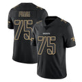 Kieara NO.Saints #75 Taliese Fuaga Player Black Impact Limited Home Game Stitched Jerseys