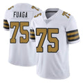Kieara NO.Saints #75 Taliese Fuaga Player White Limited Color Rush Home Game Stitched Jerseys