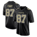 Kieara NO.Saints #87 Noah Fant Player Black Carbon Fashion Home Game Stitched Jerseys