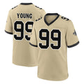 Kieara NO.Saints #99 Chase Young Player Gold Home Game Stitched Jerseys