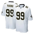 Kieara NO.Saints #99 Chase Young Player White Home Game Stitched Jerseys