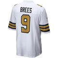 Kieara NO.Saints #9 Drew Brees White Alternate Game Stitched Jerseys