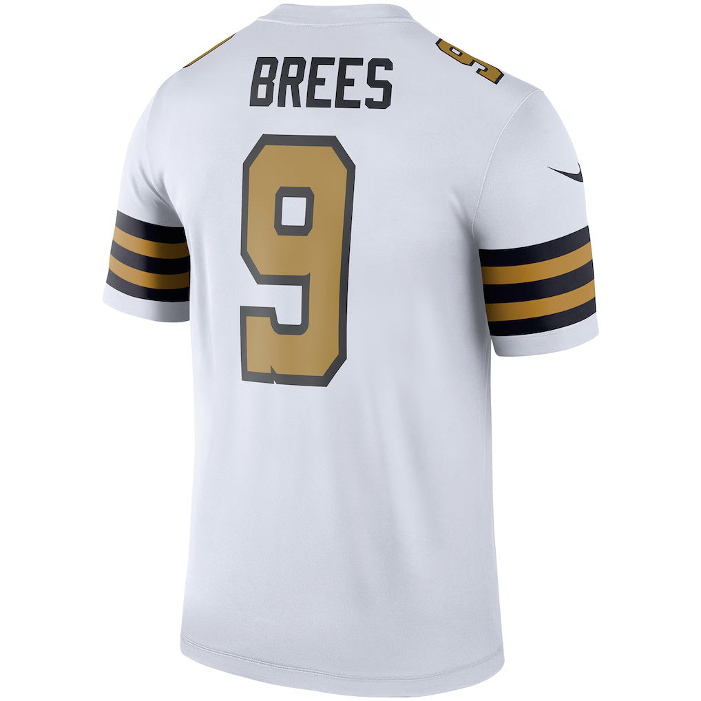 Kieara NO.Saints #9 Drew Brees White Alternate Legend Player Performance Top Stitched Jerseys