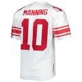 Kieara NY.Giants 2007 #10 Eli Manning Mitchell & Ness White Authentic Throwback Retired Player Stitched Puhic Jersey