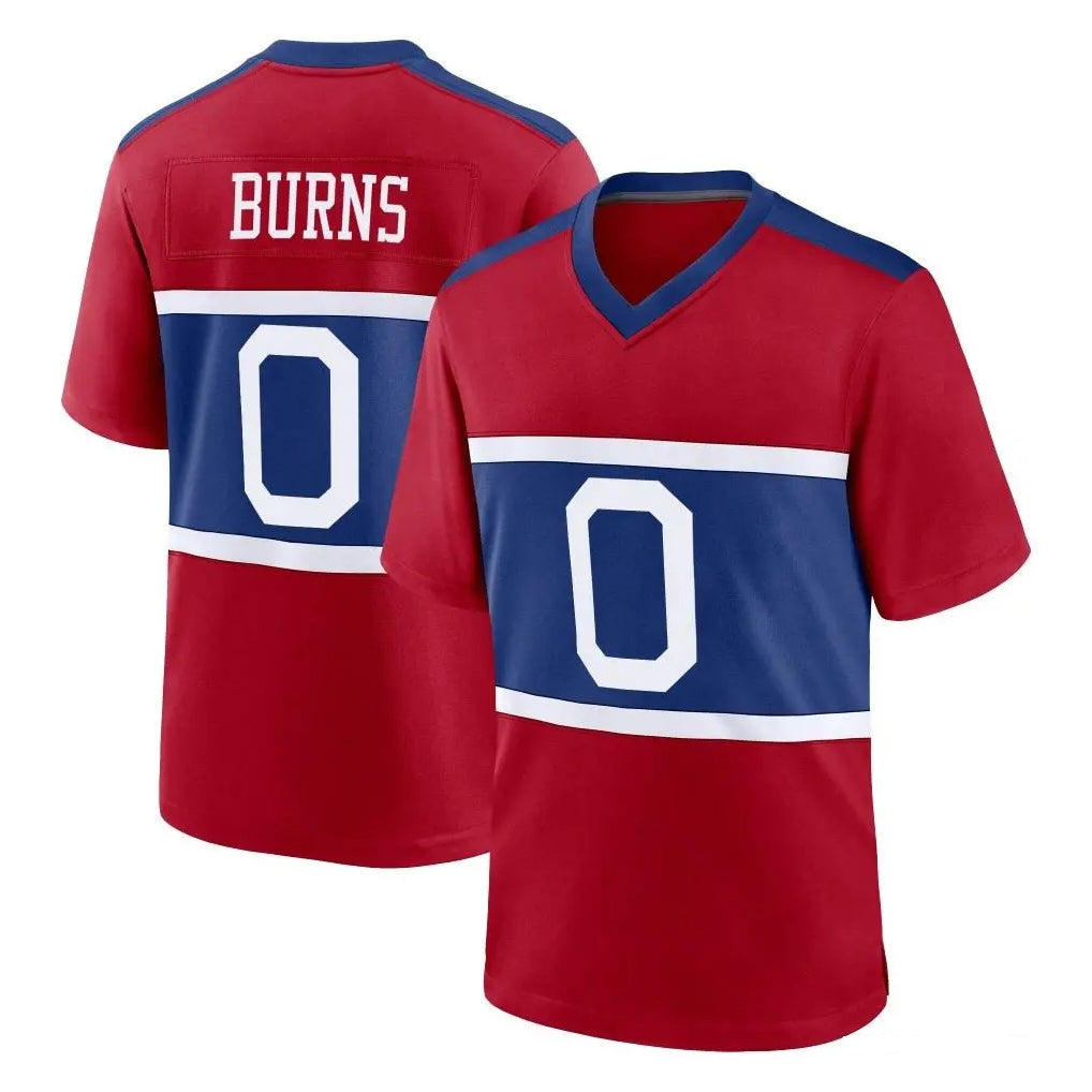 Kieara NY.Giants #0 Brian Burns Player Red Century Home Game Stitched Jerseys