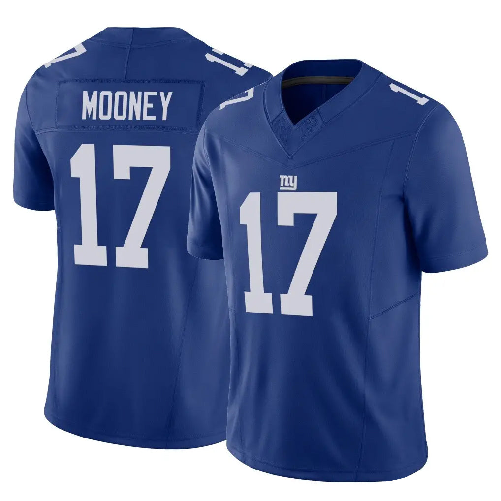 Kieara NY.Giants #17 Darnell Mooney Player Royal Limited Vapor F.U.S.E. Home Game Stitched Jerseys