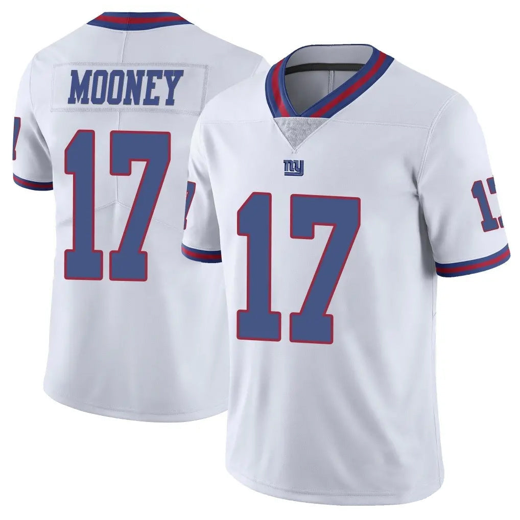 Kieara NY.Giants #17 Darnell Mooney Player White Color Rush Home Game Stitched Jerseys