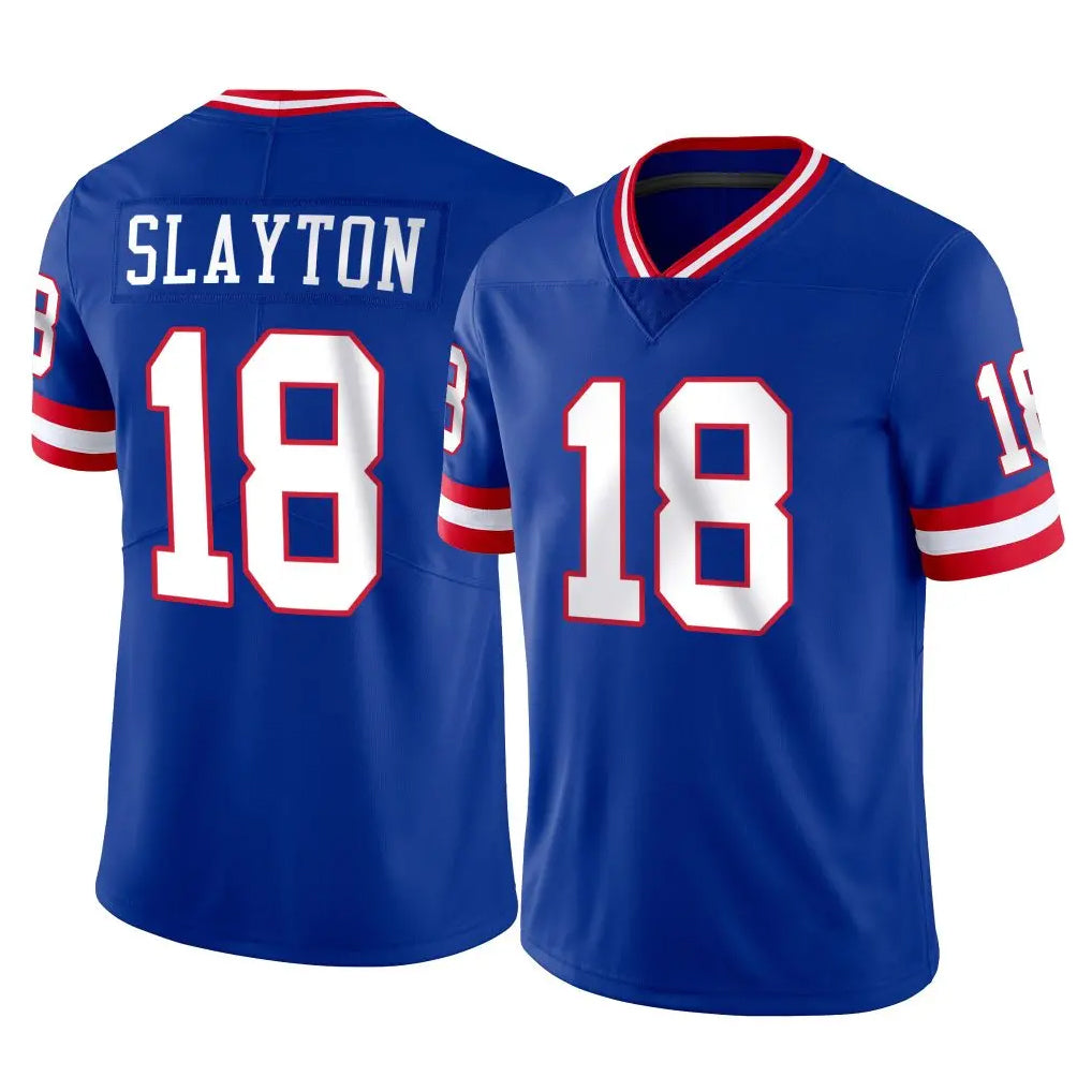 Kieara NY.Giants #18 Darius Slayton Player Royal Classic Vapor Home Game Stitched Jerseys