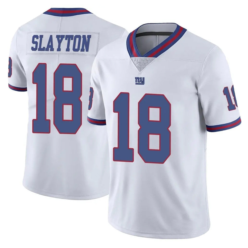 Kieara NY.Giants #18 Darius Slayton Player White Color Rush Home Game Stitched Jerseys