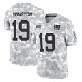 Kieara NY.Giants #19 Jameis Winston Player Arctic Camo Salute To Service Limited Game Stitched Jerseys