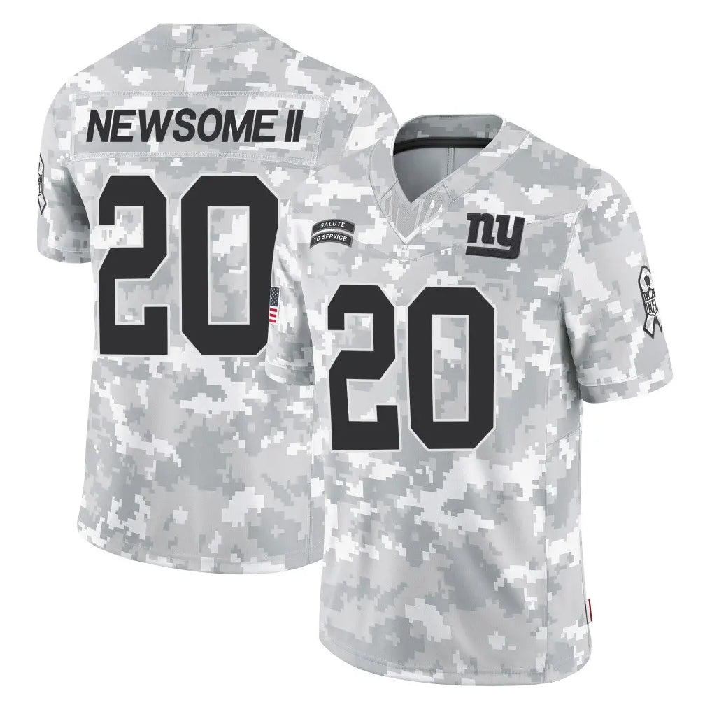Kieara NY.Giants #20 Greg Newsome II Player Arctic Camo Salute To Service Limited Game Stitched Jerseys