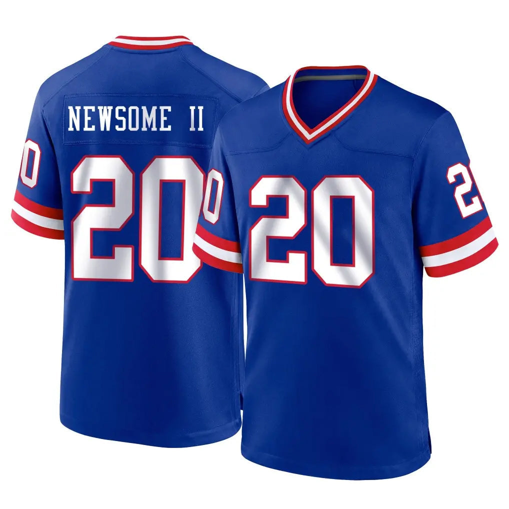Kieara NY.Giants #20 Greg Newsome II Player Royal Classic Home Game Stitched Jerseys