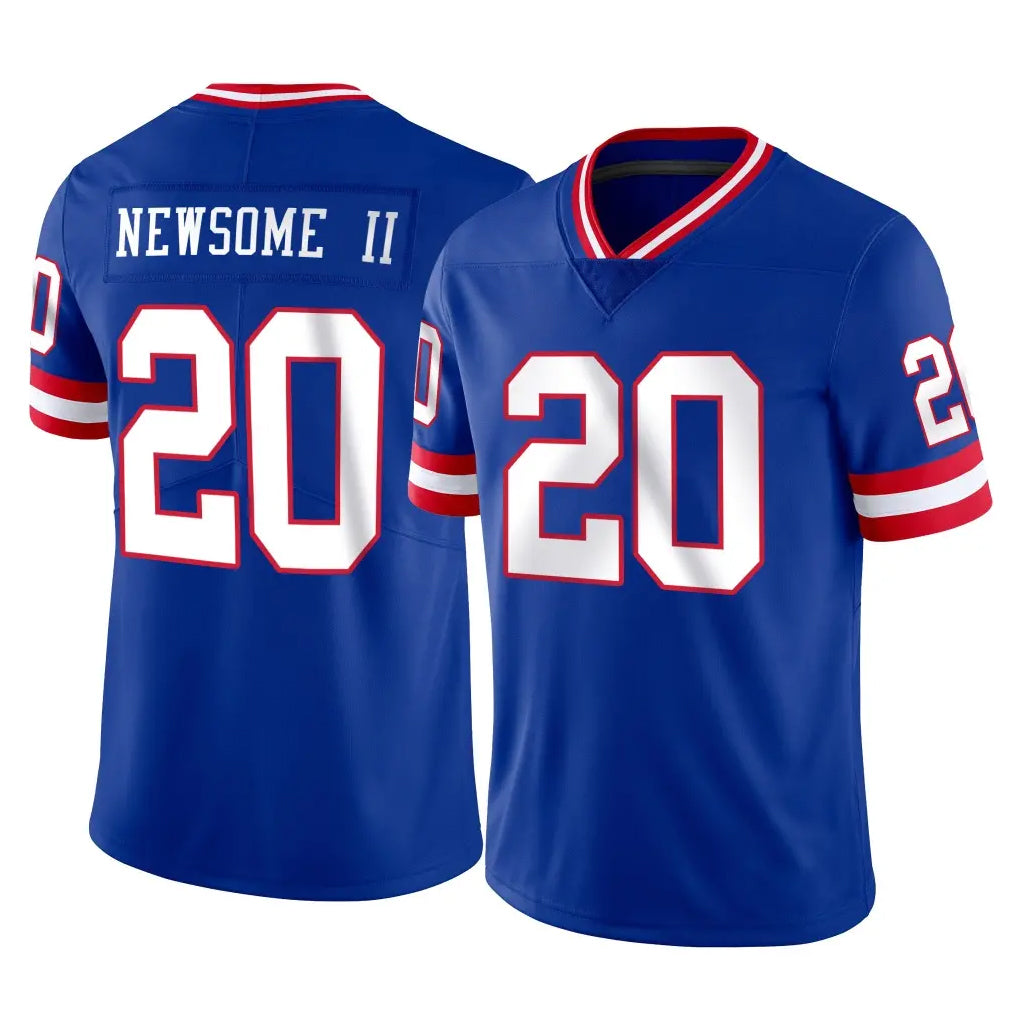 Kieara NY.Giants #20 Greg Newsome II Player Royal Classic Vapor Home Game Stitched Jerseys