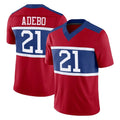 Kieara NY.Giants #21 Paulson Adebo Player Red Century Vapor F.U.S.E. Home Game Stitched Jerseys
