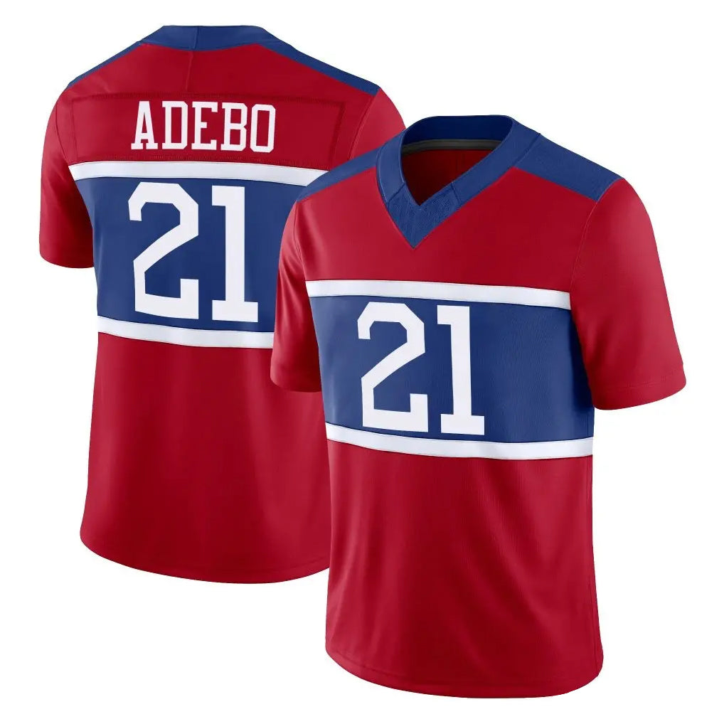Kieara NY.Giants #21 Paulson Adebo Player Red Century Vapor F.U.S.E. Home Game Stitched Jerseys