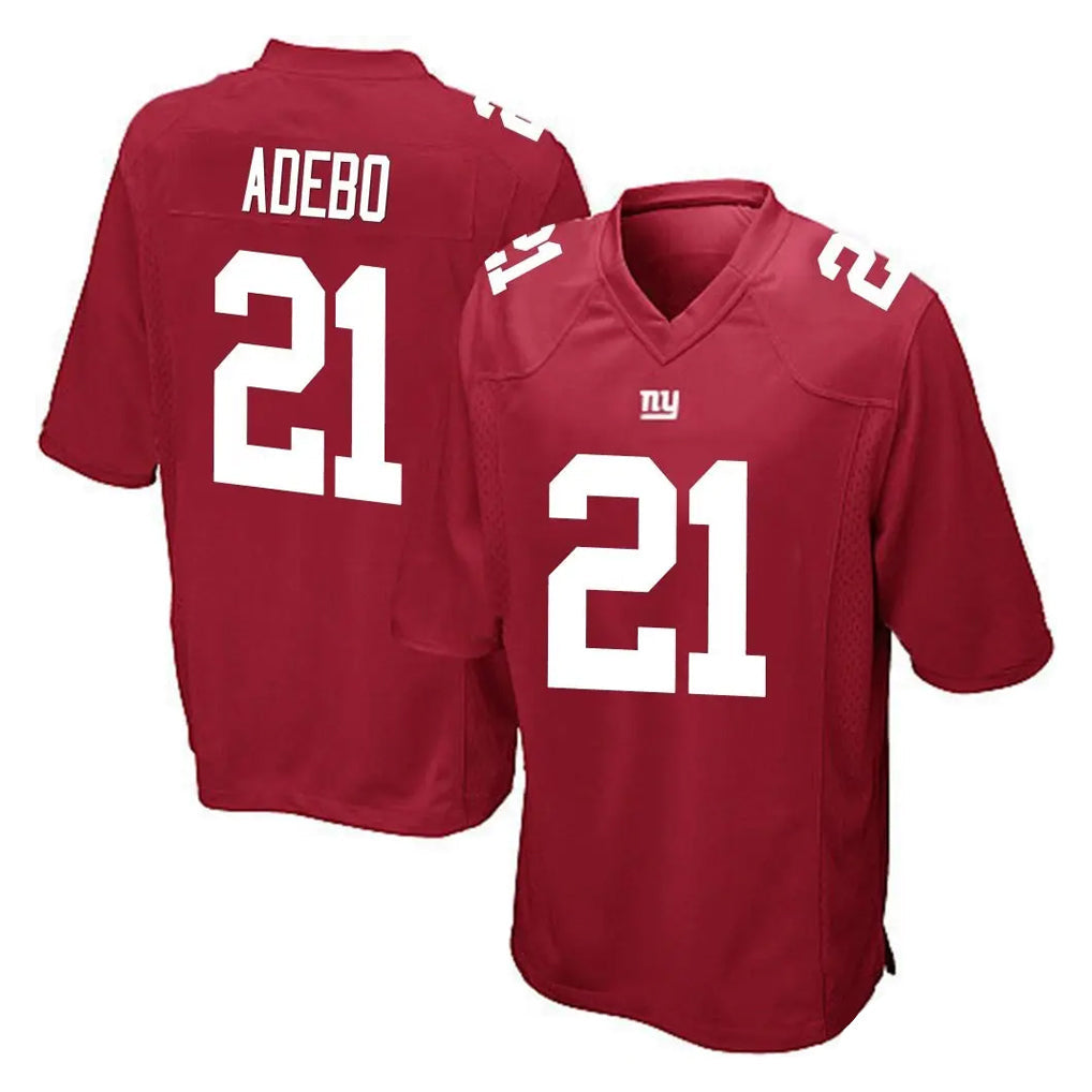 Kieara NY.Giants #21 Paulson Adebo Player Red Home Game Stitched Jerseys