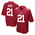 Kieara NY.Giants #21 Paulson Adebo Player Red Home Game Stitched Jerseys