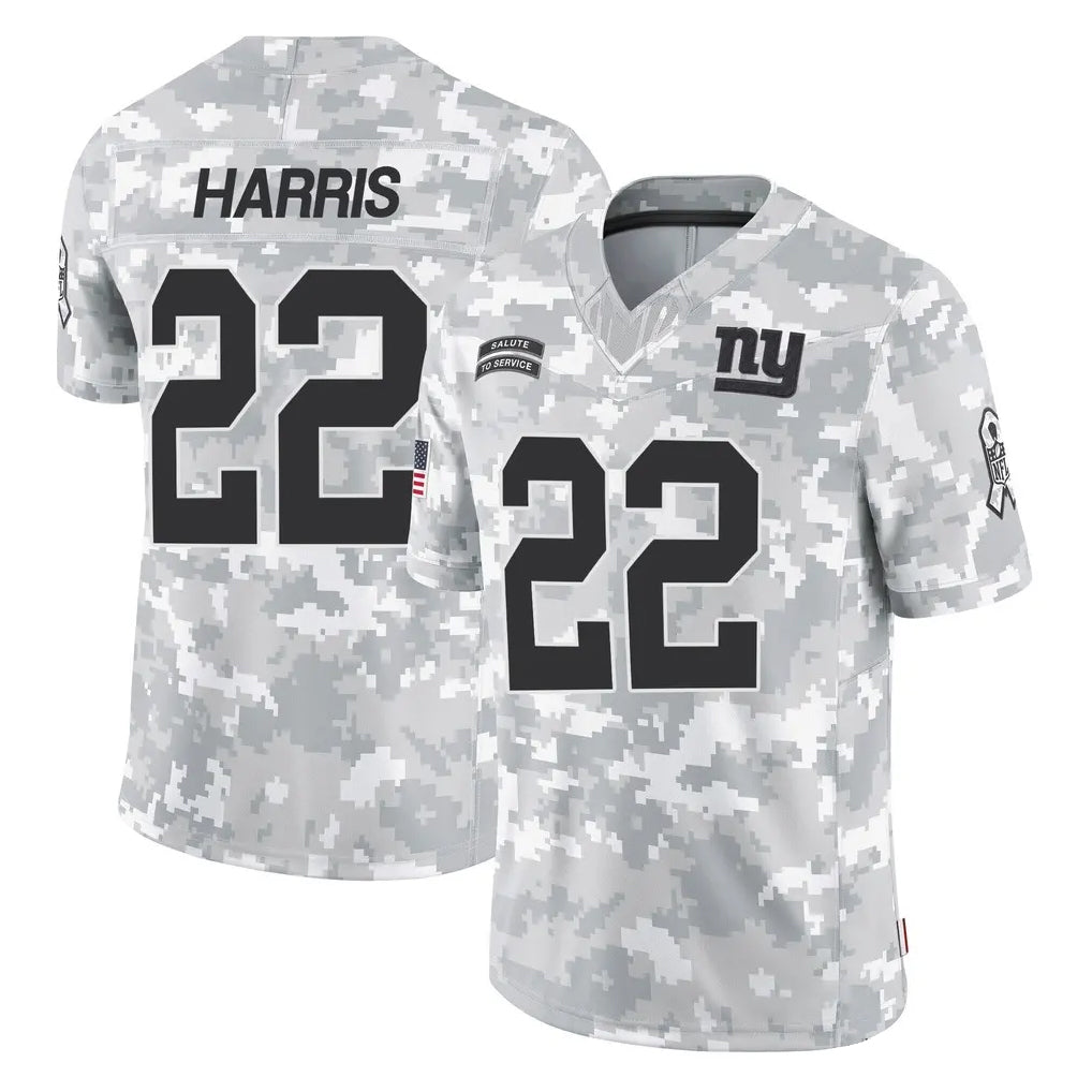Kieara NY.Giants #22 Najee Harris Player Arctic Camo Salute To Service Limited Game Stitched Jerseys