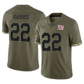 Kieara NY.Giants #22 Najee Harris Player Olive Salute To Service Limited Stitched Jerseys
